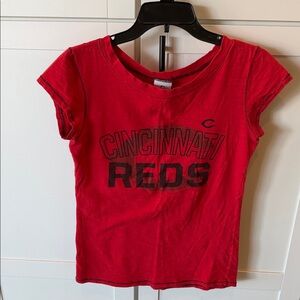 MLB Cincinnati Reds Girls Red Short Sleeve Tee